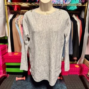 Lilly Pulitzer Arna Pullover Sweater - Heathered Seaside Grey (Size XXS)